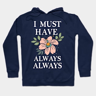 Flower lover quote Claude Monet Hoodie